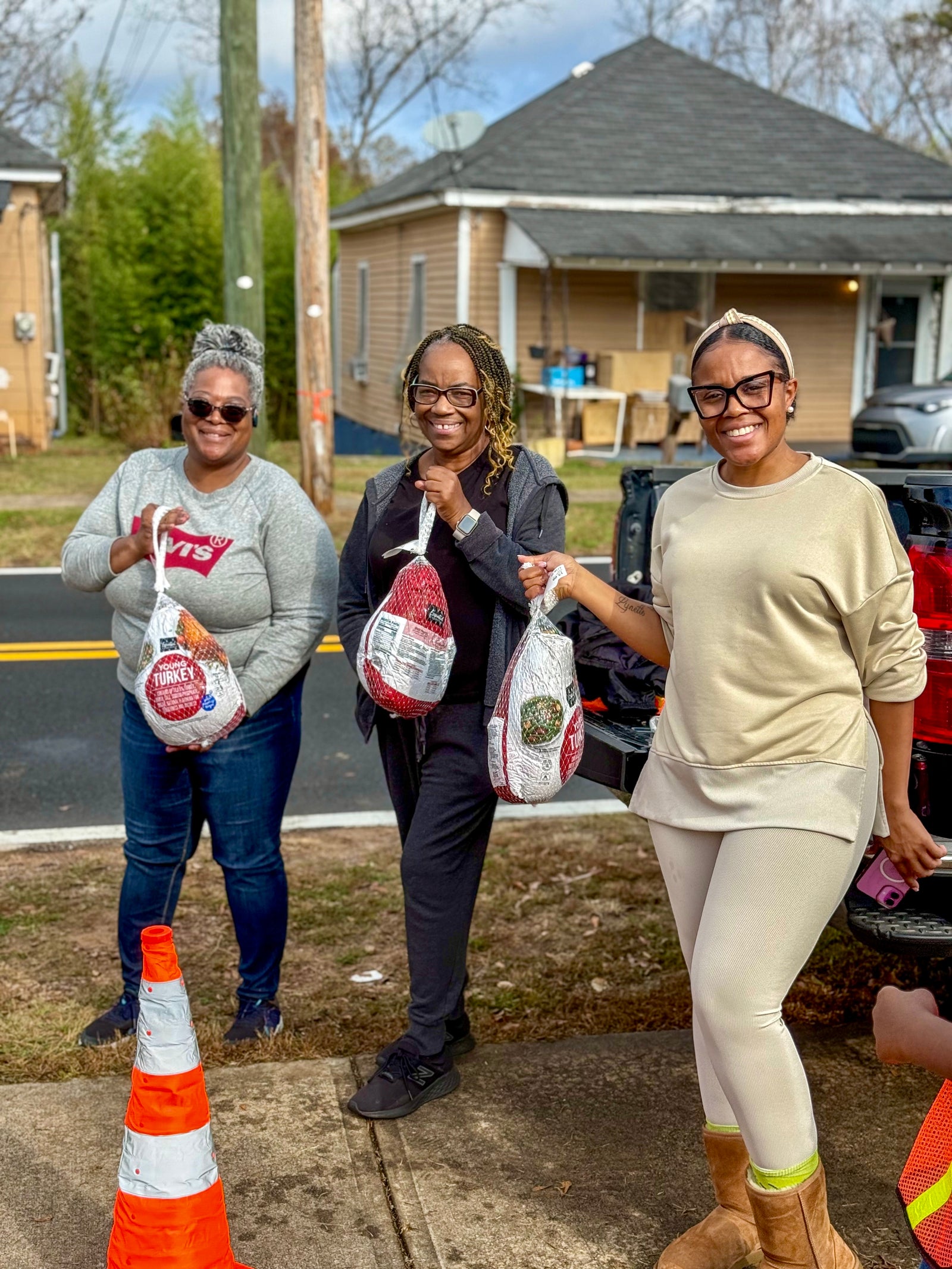 Community giveaway volunteers
